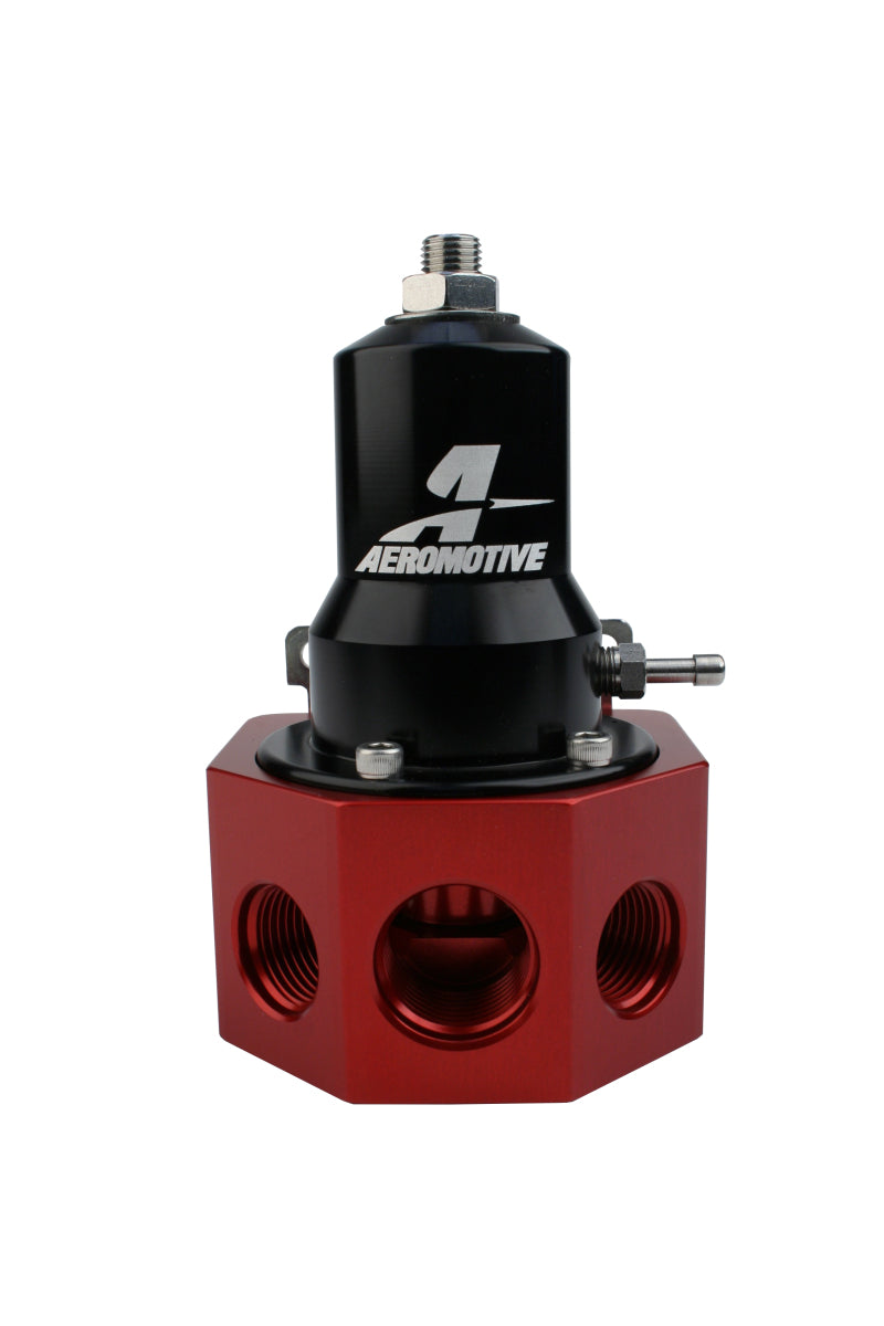 Aeromotive Regulator - 30-120 PSI - .500 Valve - 4x AN-08 and AN-10 inlets / AN-10 Bypass - 13133