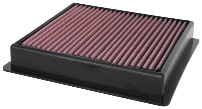 K&N 20-21 Ford F250/F350 Super Duty 6.2/6.7/7.3L V8 Replacement Air Filter - 33-5100 for 2020-2026 Ford F 250 - front view