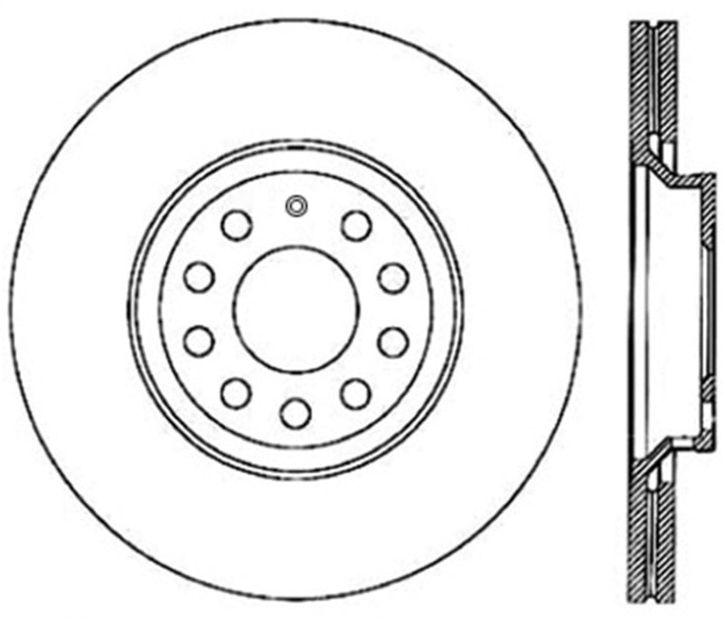 StopTech Mk 7 - 7.5 Volkswagen Golf GTI - Cryo Slotted Sport Rotor - Rear Right (310MM) - 126.33113CSR