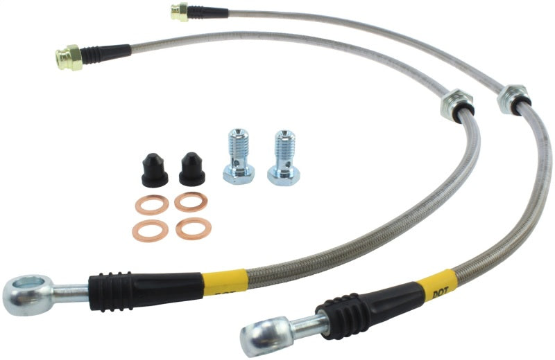 StopTech 2015 VW Golf (MK7) Front Stainless Steel Brake Line Kit - 950.33026