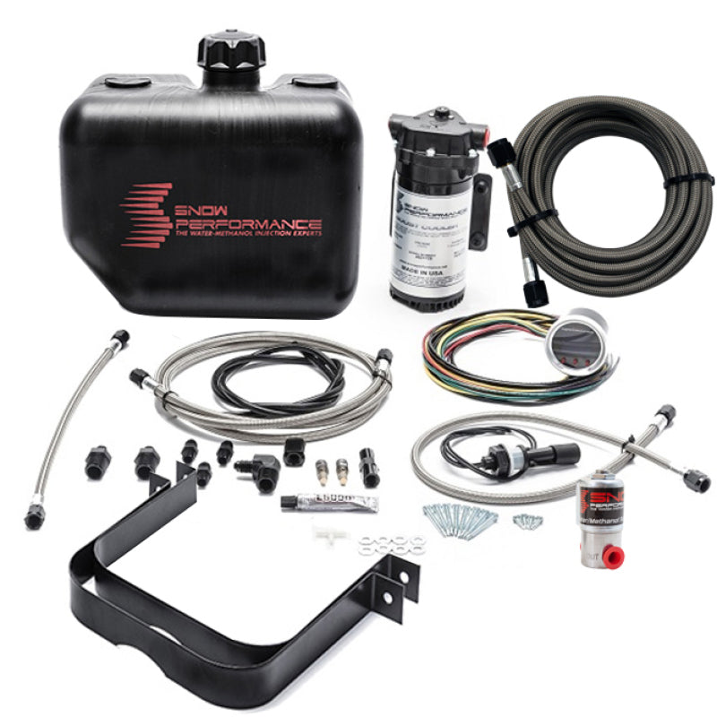 Snow Performance 2.5 Boost Cooler Water Methanol Injection Kit w/ SS Brd Line &amp; 4AN Fittings - SNO-211-BRD