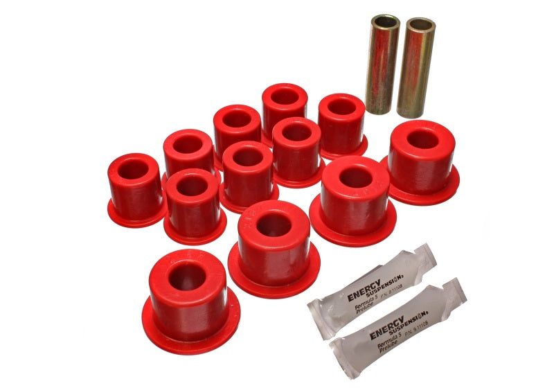 Energy Suspension Spring Bushing - Red - 14.2102R for 1987-1993 Isuzu Trooper - angle view