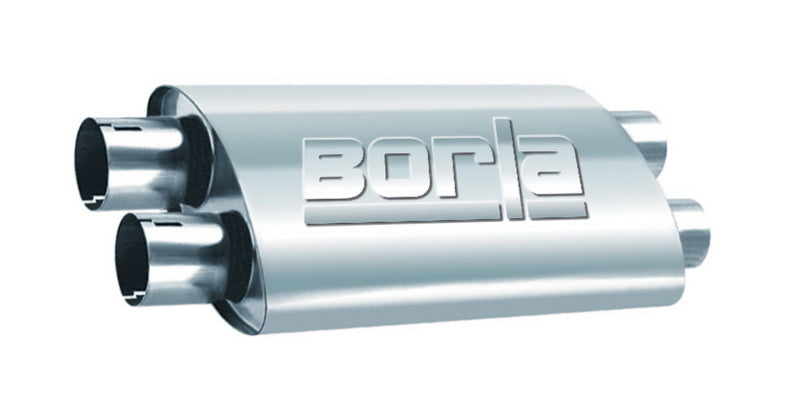 Borla 2.25in Dual In/Out 19in x 9.5in x 4in Turbo XL Muffler - 400287