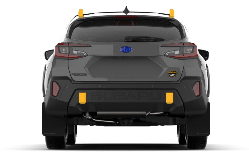 Rally Armor - 2024 Subaru Crosstrek (Wilderness Only) Black UR Mud Flap W/Red Logo - No Drilling Req