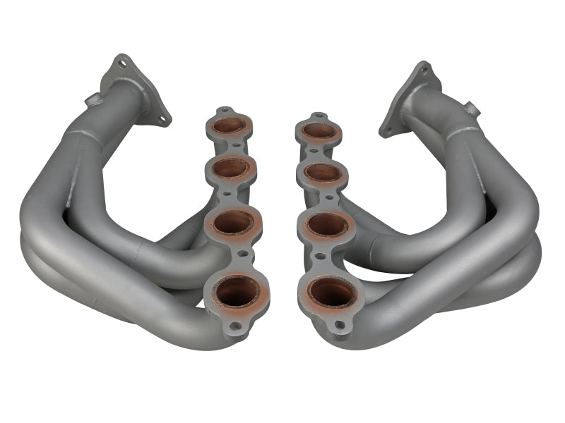 aFe Twisted 304SS Header 2020 Chevy Corvette (C8) 6.2L V8 - Titanium Ceramic Coated - 48-34148-T