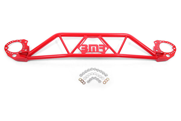 BMR 15-20 Ford Mustang Front Twin Tube Design Strut Tower Brace - Red - STB760R for 2015-2020 Ford Mustang