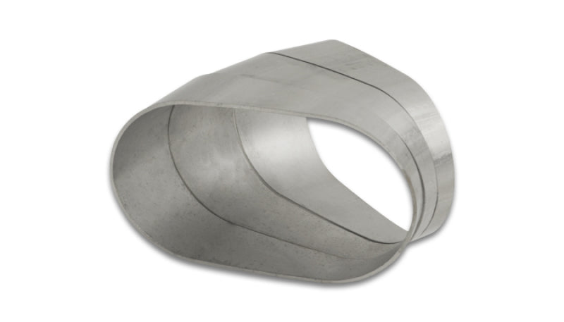 Vibrant Horizontal 304 SS Oval Pie Cuts 4.0in OD Tight 45 Degree Elbow - Bag of 3 - 13590