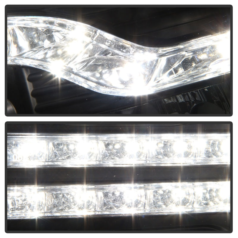 Spyder Chevy Silverado 1500 07-13 V2 Projector Headlights - LED DRL - Black PRO-YD-CS07V2-DRL-BK - 5083524