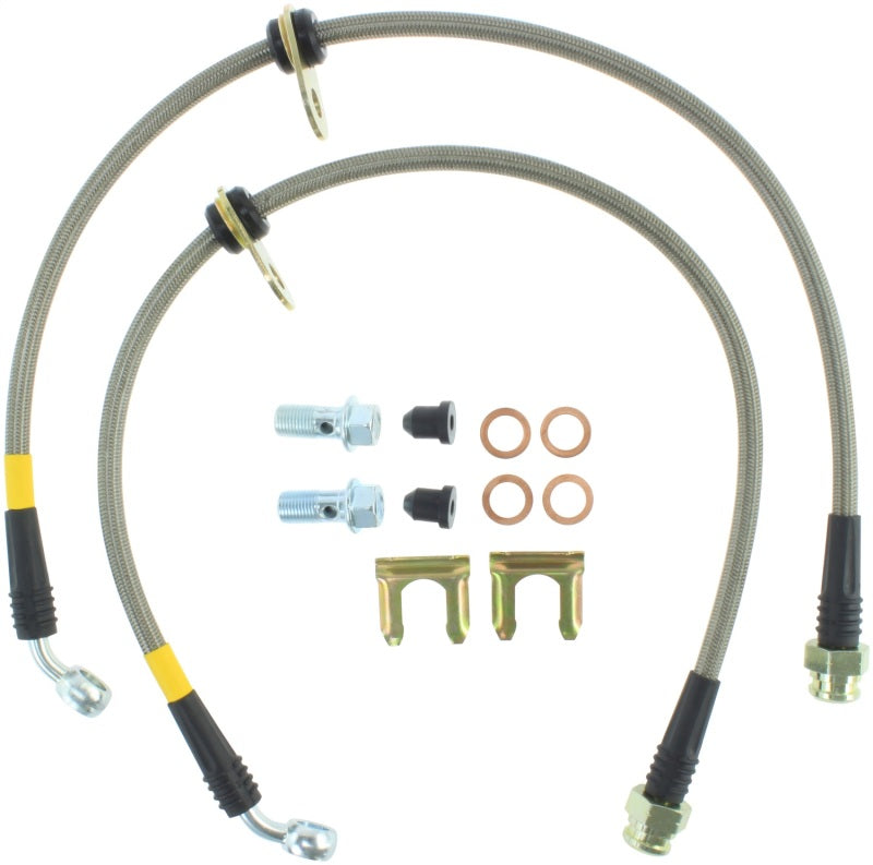 StopTech 08-09 WRX Stainless Steel Rear Brake Lines - 950.47507