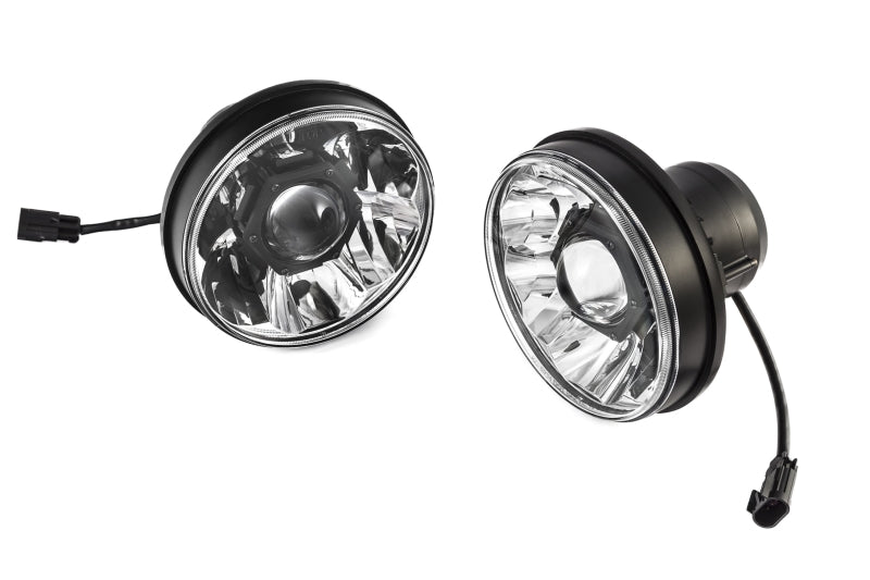 KC HiLiTES 07-18 Jeep JK (Not for Rubicon/Sahara) 7in. Gravity LED Pro DOT Headlight (Pair Pack Sys) - 42341