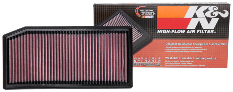 K&N 2019 Mercedes Benz E350 L4-2.0L F/I Replacement Drop In Air Filter - 33-3142 for 2019-2021 Mercedes Benz C Class - instal