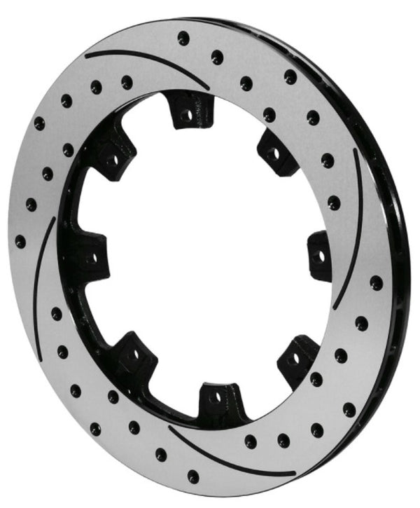 Wilwood Rotor-UL32 Iron LH-SRP BLK Drl 12.19 x .810 - 8 on 7.00in - 160-7104-BK by Wilwood