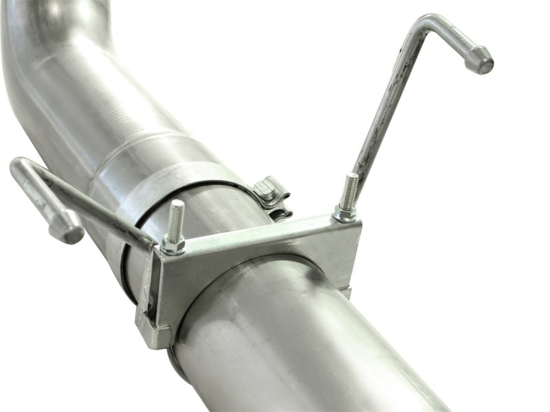 aFe Atlas Exhausts DPF-Back Aluminized Steel Exhaust Dodge Diesel Trucks 07.5-12 L6-6.7L Black Tip - 49-02016-B
