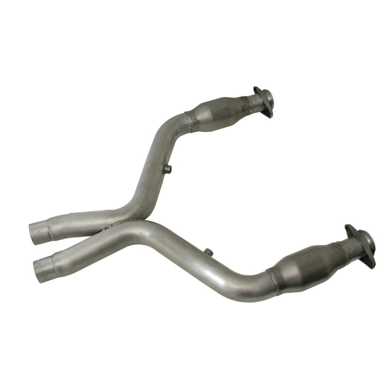 BBK 05-10 Mustang 4.6 Short Mid X Pipe With Catalytic Converters 2-3/4 For BBK Long Tube Headers - 1637