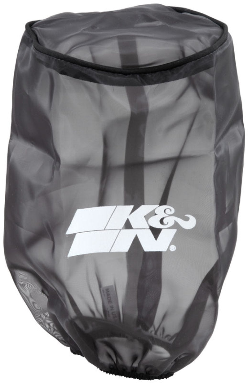 K&N Universal Round Tapered Filter Wrap - Black - 6in Base ID x 4.625in Top ID x 9in Height - RE-0810PK by K&N Engineering - 