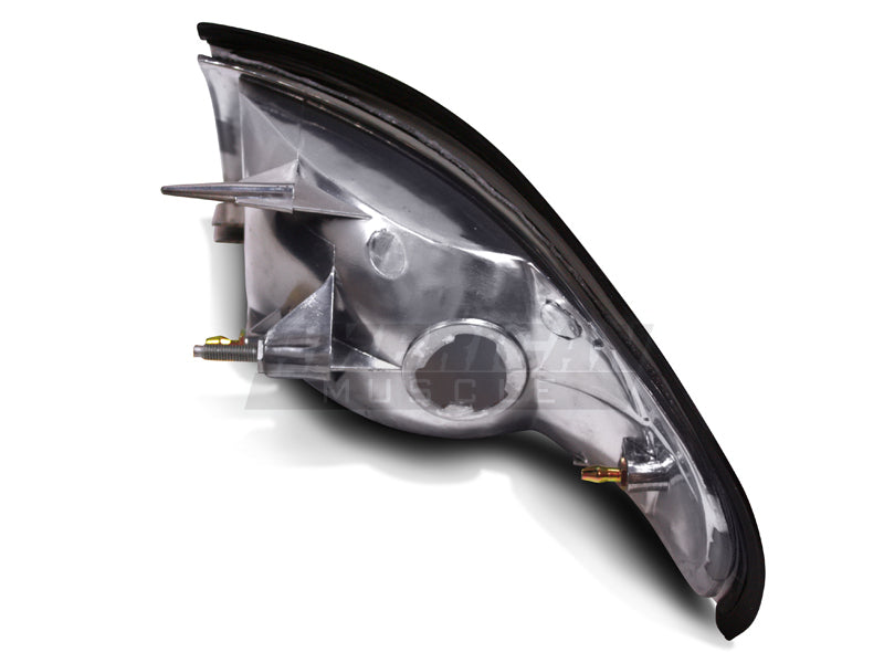 Raxiom 94-98 Mustang Axial Series Cobra Style Headlights- Black Housing (Clear Lens) - 49050