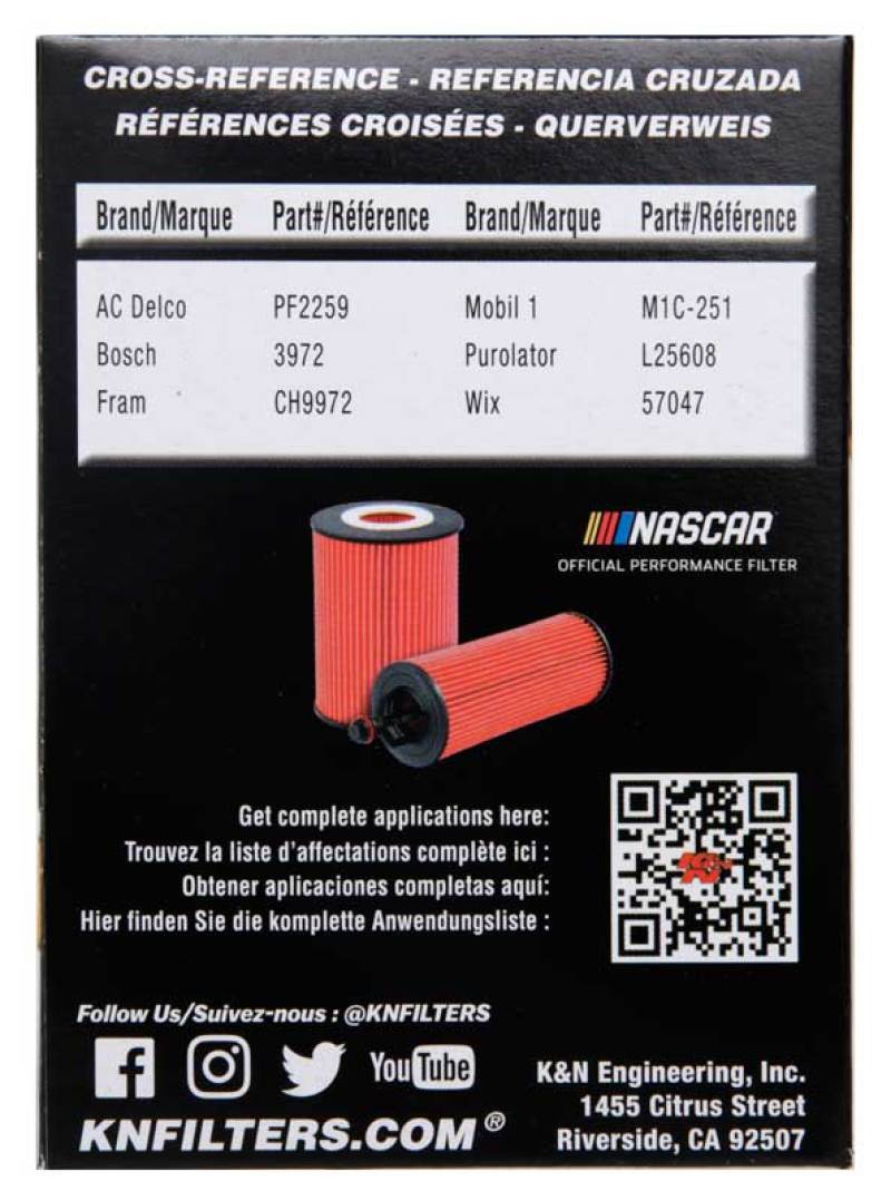 K&amp;N Toyota / Lexus / Scion 2.75in OD x 2.64in H Oil Filter - HP-7020