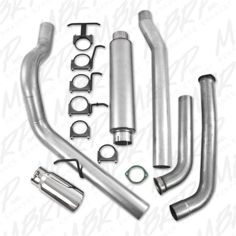 MBRP 2003-2007 Ford F-250/350 6.0L EC/CC Turbo Back Single Side (Stock Cat) - S6206AL
