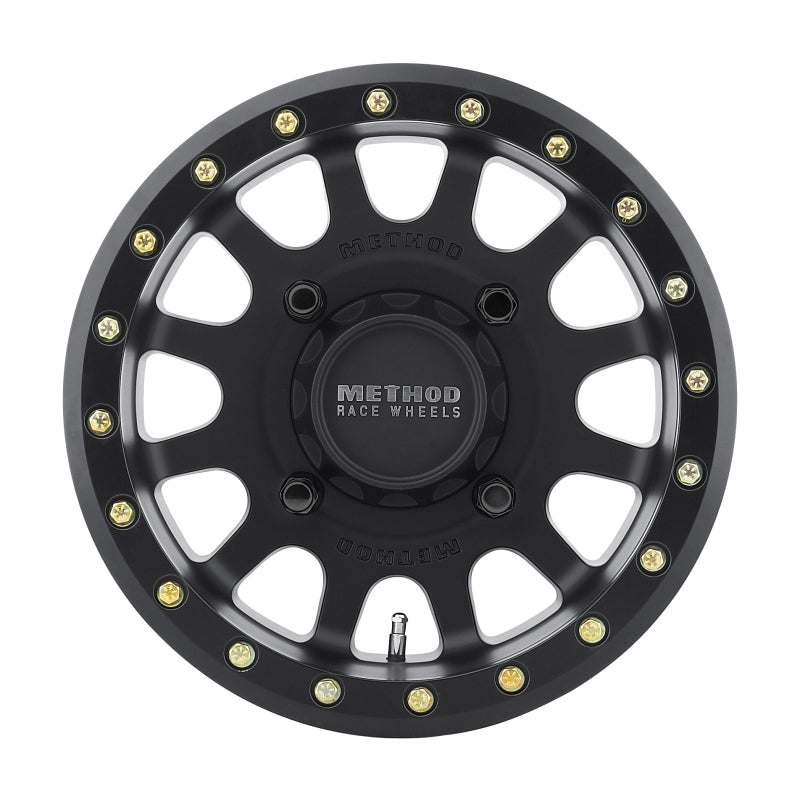 Method MR401 UTV Beadlock 15x6 / 5+1/53mm Offset / 4x156 / 132mm CB Matte Black Wheel - MR40156046551B