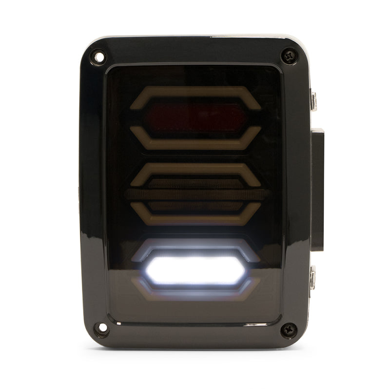 DV8 Offroad 07-18 Jeep Wrangler JK Octagon LED Tail Light - TLJK-02
