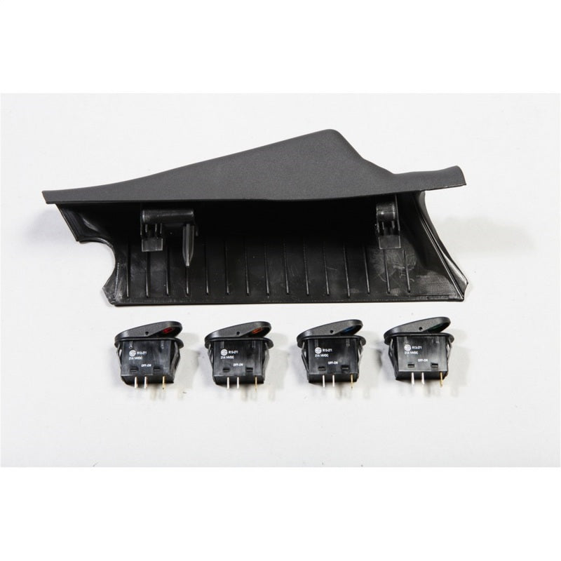 Rugged Ridge A-Pillar 4 Switch Pod Kit Black LHD 11-18 JK - 17235.96