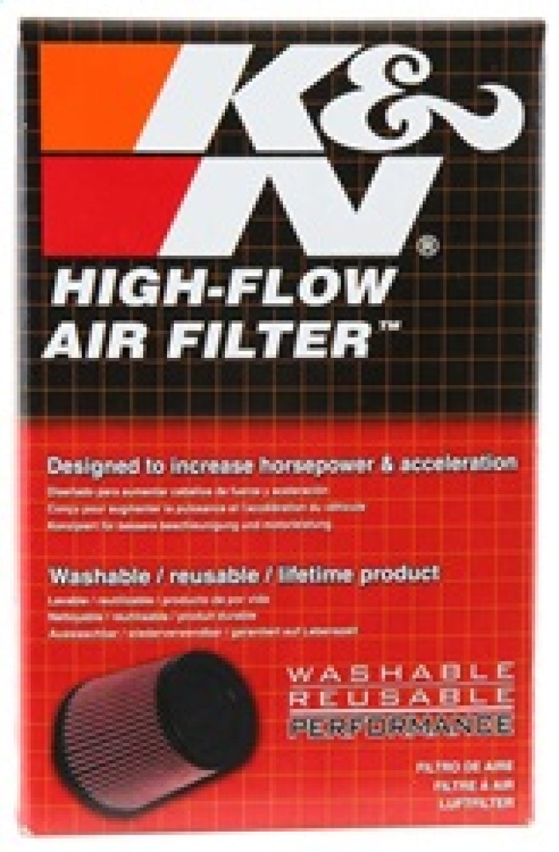 K&amp;N Universal Rubber Filter 2.5in Flange ID x 3.5in OD x 5in Height