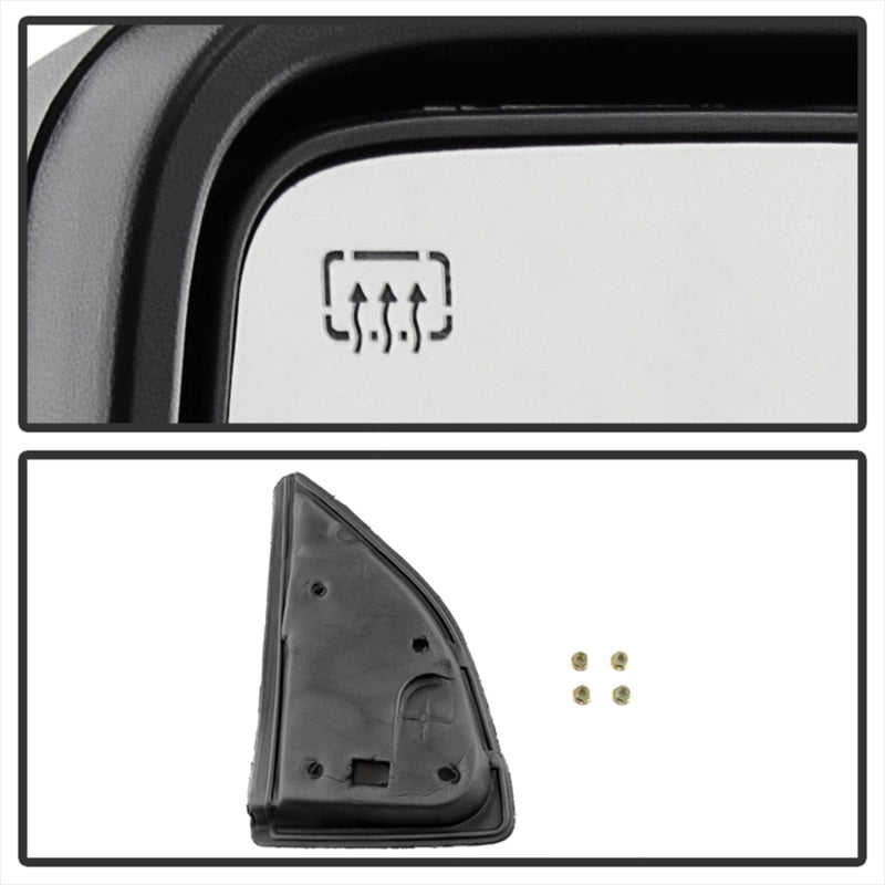 Xtune Ford Superduty 08-15 L&amp;R Extendable Power Heated Adjust Mirror Amber MIR-FDSD08S-PW-AM-SET - 9935756