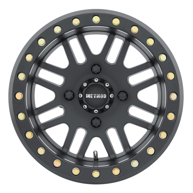 Method MR406 UTV Beadlock 15x10 / 5+5/0mm Offset / 4x136 / 106mm CB Matte Black Wheel - MR40651047555B