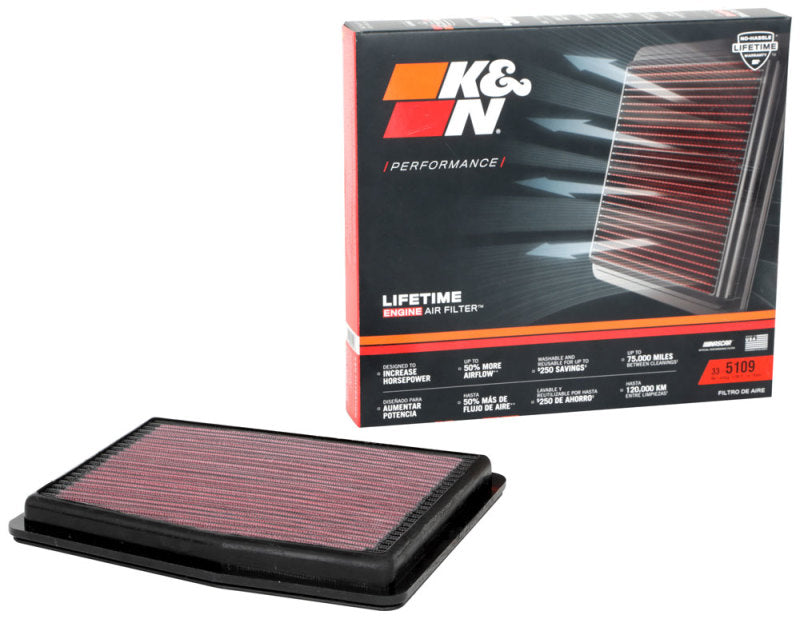 K&N 2020 Hyundai Sonata L4-2.0L F/I Replacement Drop In Air Filter - 33-5109