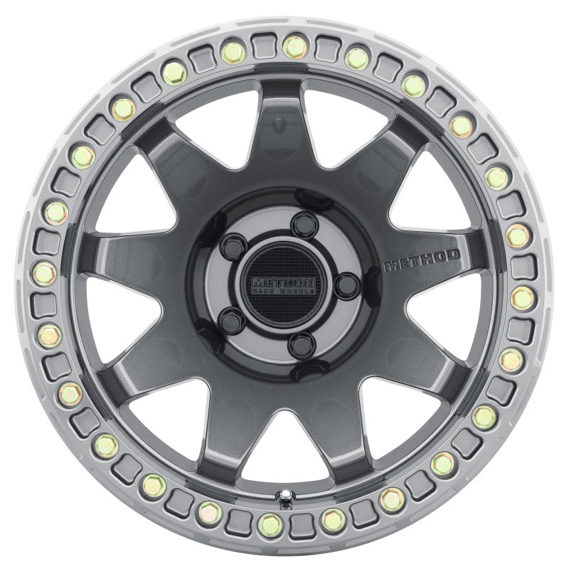 Method MR108 17x9 -44mm Offset 5x5 71.5mm CB Gloss Titanium w/BH-H24125-38 Wheel - MR10879050844B
