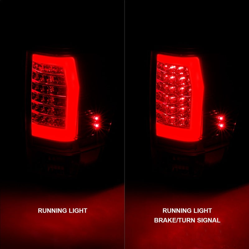 Anzo 04-15 Nissan Titan Full LED Tailights Chrome Housing Red/Clear Lens - 311422