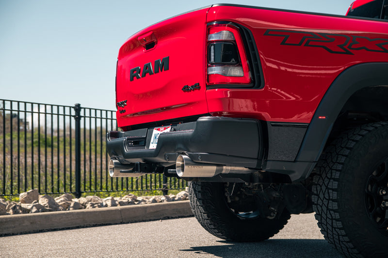 Corsa 21-22 Dodge Ram TRX Crew Cab Baja Catback Exhaust Dual Rear Gunmetal Tip - 21190GNM