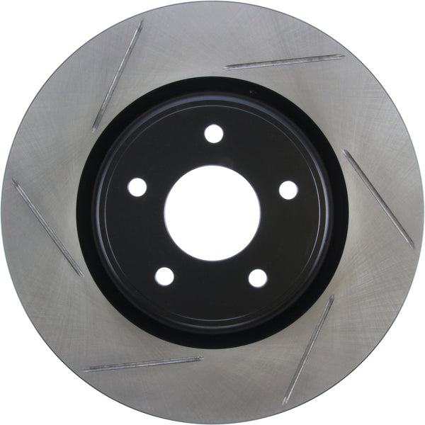 StopTech 13-15 Nissan Pathfinder Slotted Front Right Rotor - 126.42120SR for 2014-2023 INFINITI Q50 - front view