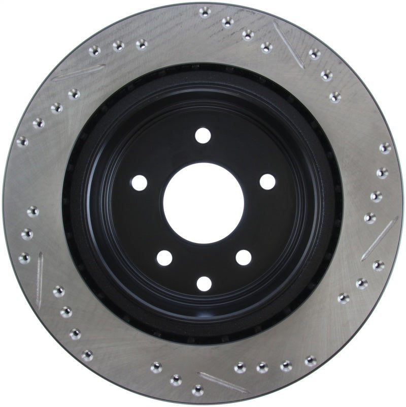 StopTech 06-07 350Z / 05-07 G35 / 06-07 G35X SportStop Slotted &amp; Drilled Rear Right Rotor - 127.42088R