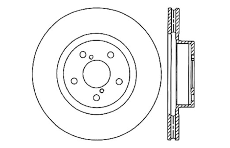 StopTech Drilled Sport Brake Rotor - 128.47021R