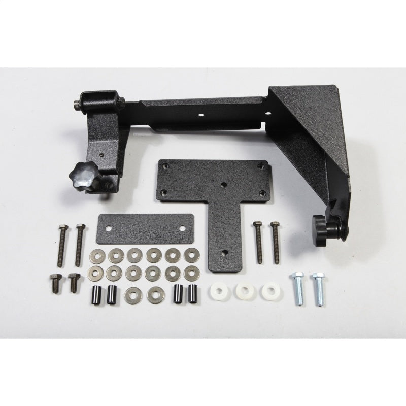 Rugged Ridge Off-road Jack Mounting Bracket 07-18 Jeep Wrangler JK - 11586.01 for 2007-2018 Jeep Wrangler - front view