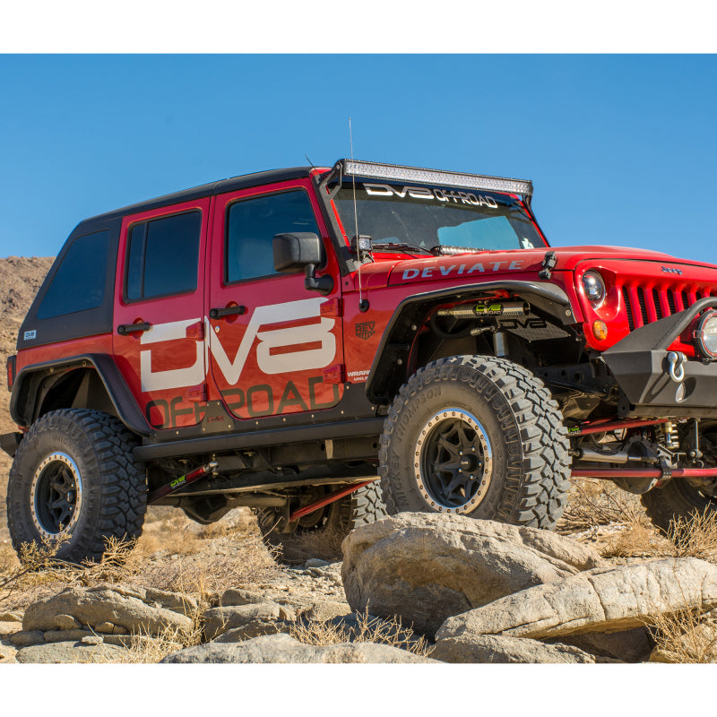 DV8 Offroad 07-18 Jeep Wrangler JK Front &amp; Rear Flat Tube Fenders