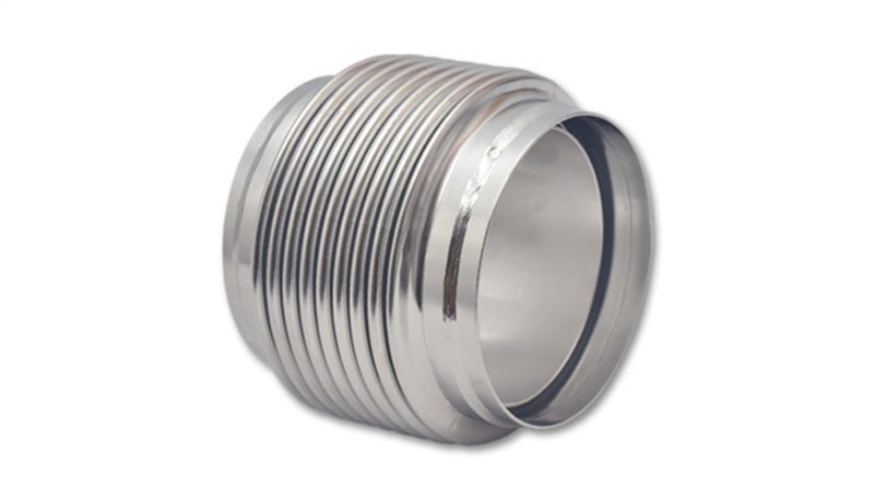 Vibrant SS Bellow Assembly w/ Solid Liner 4in inlet/outlet ID x 4in overall L Electro Polished - 68944