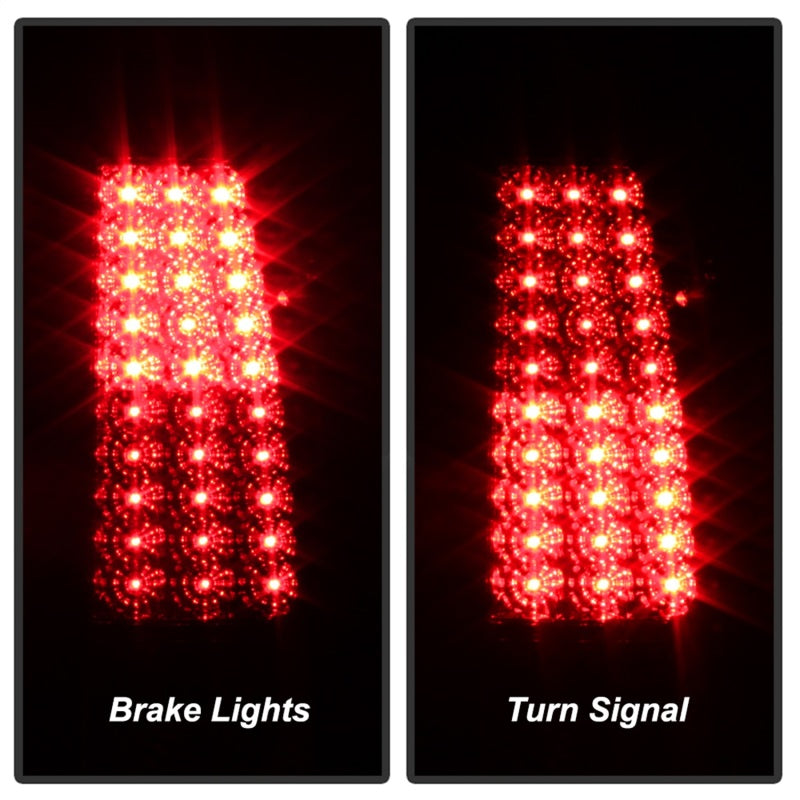 Xtune Chevy Silverado 1500/2500/3500 99-02 LED Tail Lights Red Clear ALT-ON-CS99-LED-RC - 5008831