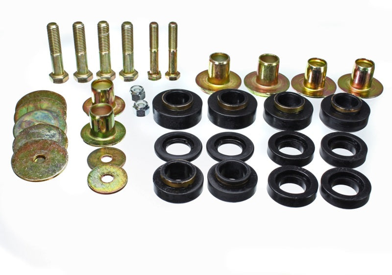 Energy Suspension Firebird Body Mount Set - Black - 3.4144G for 1976-1981 Pontiac Firebird - angle view