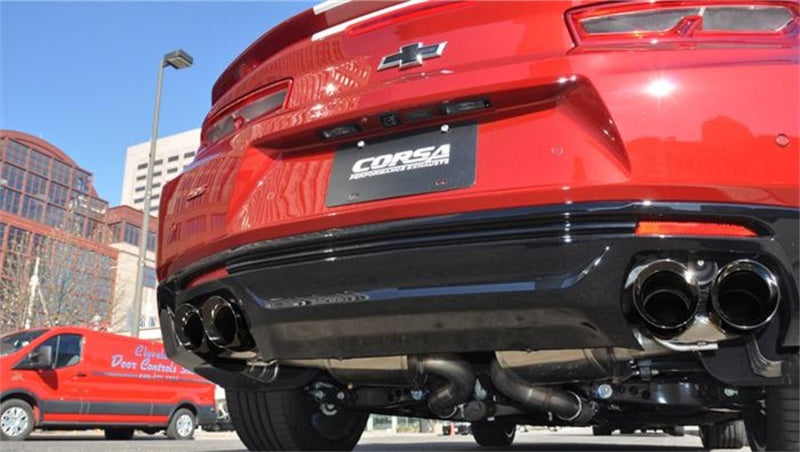 Corsa 2016 Chevrolet Camaro SS 6.2L V8 2.75in Black Xtreme Axle-Back Exhaust - 14784BLK