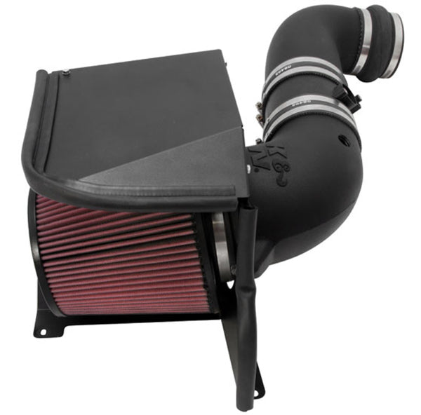 K&N FIPK Chevy/GMC 2500/3500 V8 6.6L Performance Intake Kit - 57-3077 for 2011-2014 Chevrolet Silverado 2500 - front view