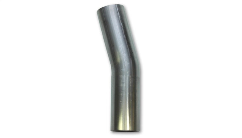 Vibrant 2.5in O.D. T304 SS 15 deg Mandrel Bend 5in x 5in leg lengths (3.5in Centerline Radius) - 13130