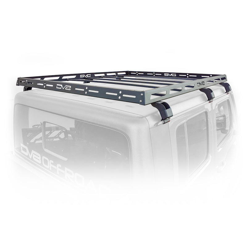 DV8 Offroad 07-18 Jeep Wrangler JK 4 DR / JL 2 DR &amp; JT / 18+ Gladiator Roof Rack - RRJL-02