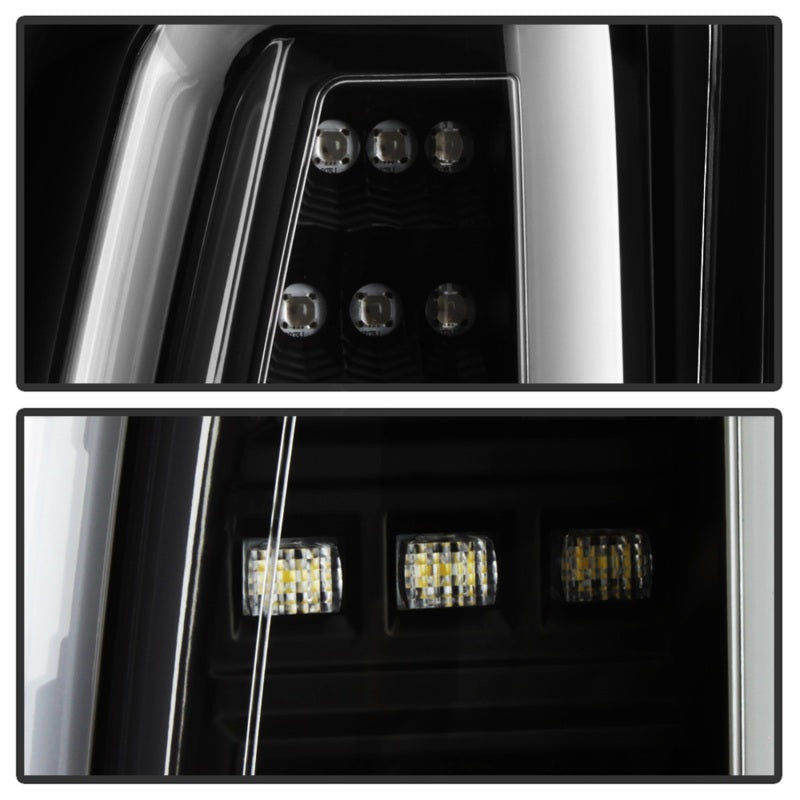 Spyder Chevy Tahoe / Suburban 15-17 Light Bar LED Tail Lights - Black (ALT-YD-CTA15-LED-BK) - 5084583
