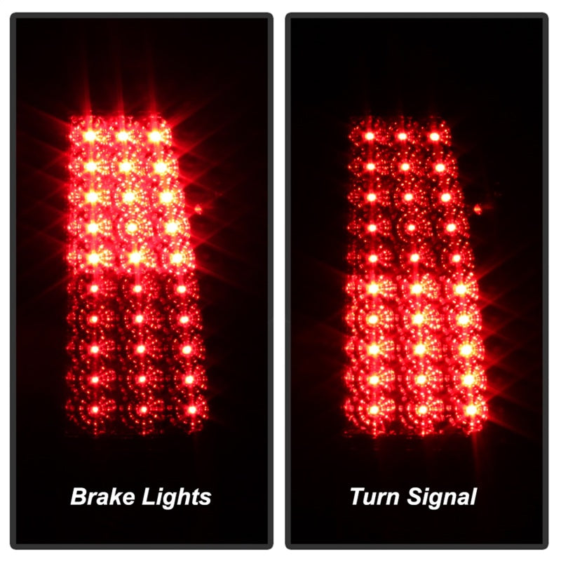 Xtune Chevy Silverado 1500/2500/3500 99-02 LED Tail Lights Red Smoke ALT-ON-CS99-LED-RS - 5011763