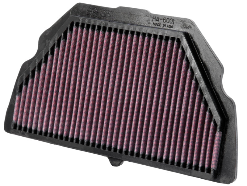 K&N 01-06 Honda CBR600F 600/CRB600F 4I Replacement Air Filter - HA-6001 for 2001-2006 Honda CBR600F F4I - detail view
