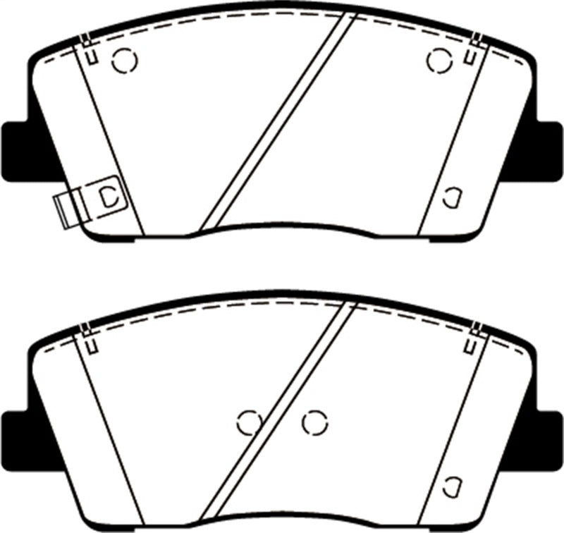 EBC 2019+ Genesis G70 2.0T Redstuff Front Brake Pads - DP32358C