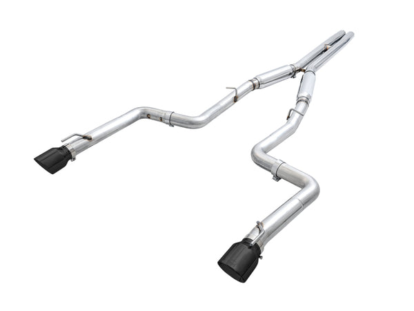 AWE Tuning 2015+ Dodge Charger 6.4L/6.2L Supercharged Track Edition Exhaust - Diamond Black Tips - 3015-33126 for 2015-2023 D