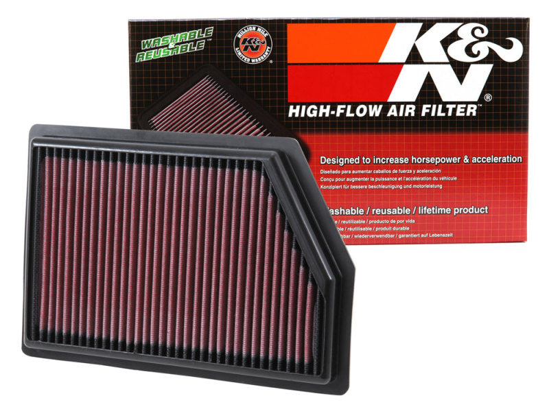 K&N Replacement Panel Air Filter for 2014 Jeep Cherokee 2.4L/3.2L - 33-5009